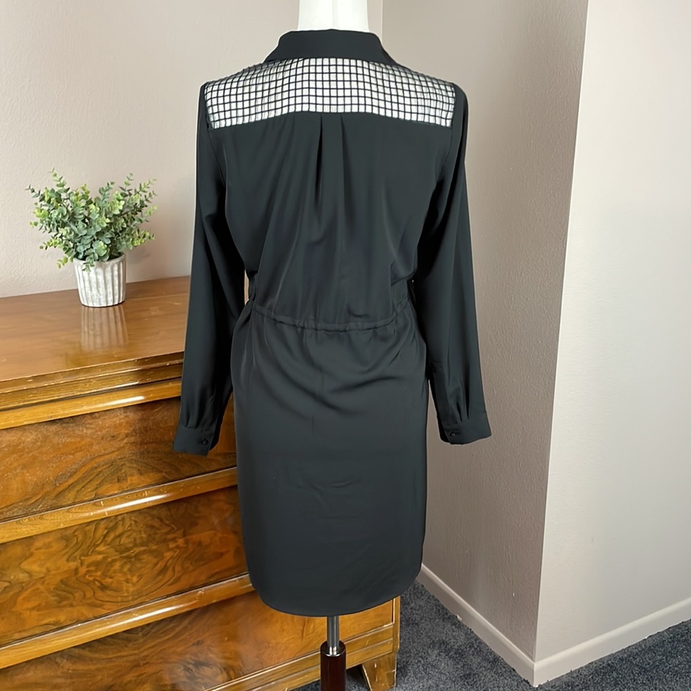 Button down, drawstring waist, classy Loft dress - size XS